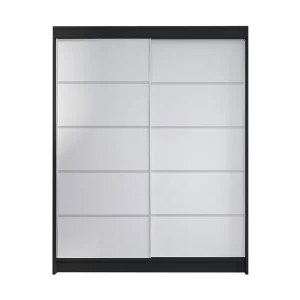 Garderob Camino LED-belysning Svart/Vit - Förvaring Erbjudande