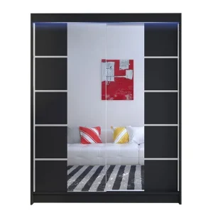 Handla nu Camino Garderob + LED Svart/RGB LED - Förvaring