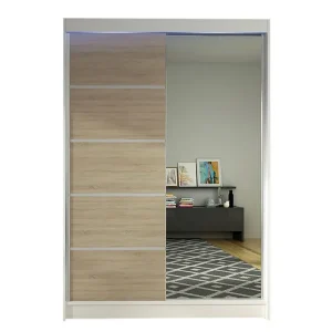 Outlet Garderob + LED Vit/Ek/RGB LED - Förvaring