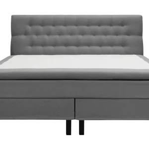 Nedsatt pris Bedly Hilton Komplett Sängpaket 160x200 cm Kontinentalsäng med diamant sänggavel Grå - Möbler