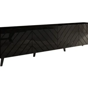 Snabb frakt Scandinavian Choice Strontian Tv-skåp 200 cm Scandinavian Choice Black - Möbler