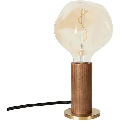 Outlet Knuckle Bordslampa Med Voronoi-I Ljuskälla, Valnöt