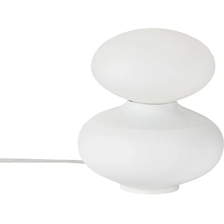 Reflection Oval Bordslampa, Vit Sänkt pris