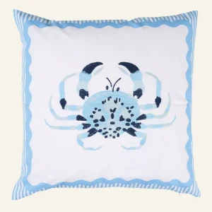 Kuddfodral multi/blå - 50x50 cm risnedsättning