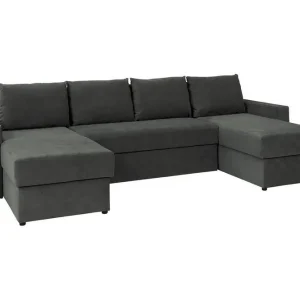 Staffin 4-sits Hörnbäddsoffa Dark grey - Möbler Fynd