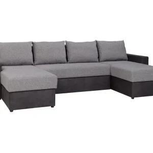 Staffin 4-sits Hörnbäddsoffa Light grey/Dark grey - Möbler I lager