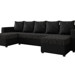 Midfeld 4-sits Hörnbäddsoffa Black - Möbler Lägg i varukorgen