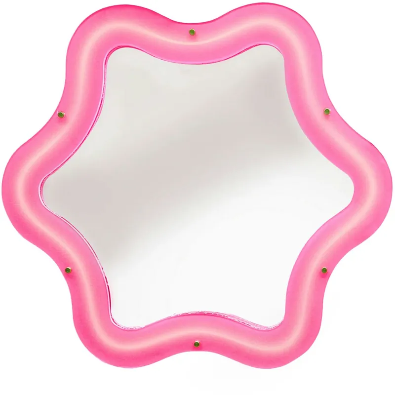 Supercurve Tiny Flower Spegel, Rosa Billigare