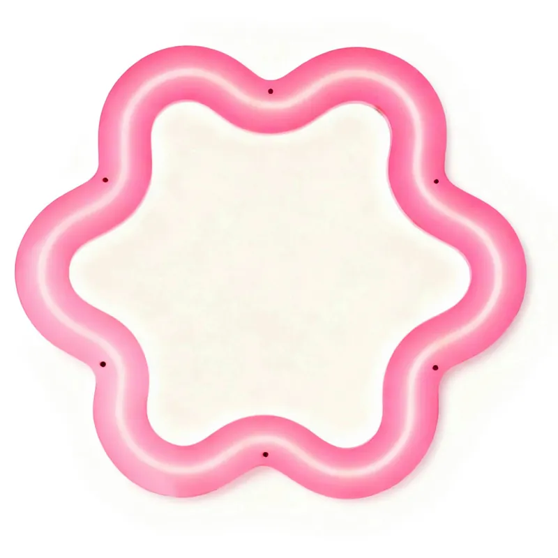 Supercurve Flower Spegel, Rosa Premium