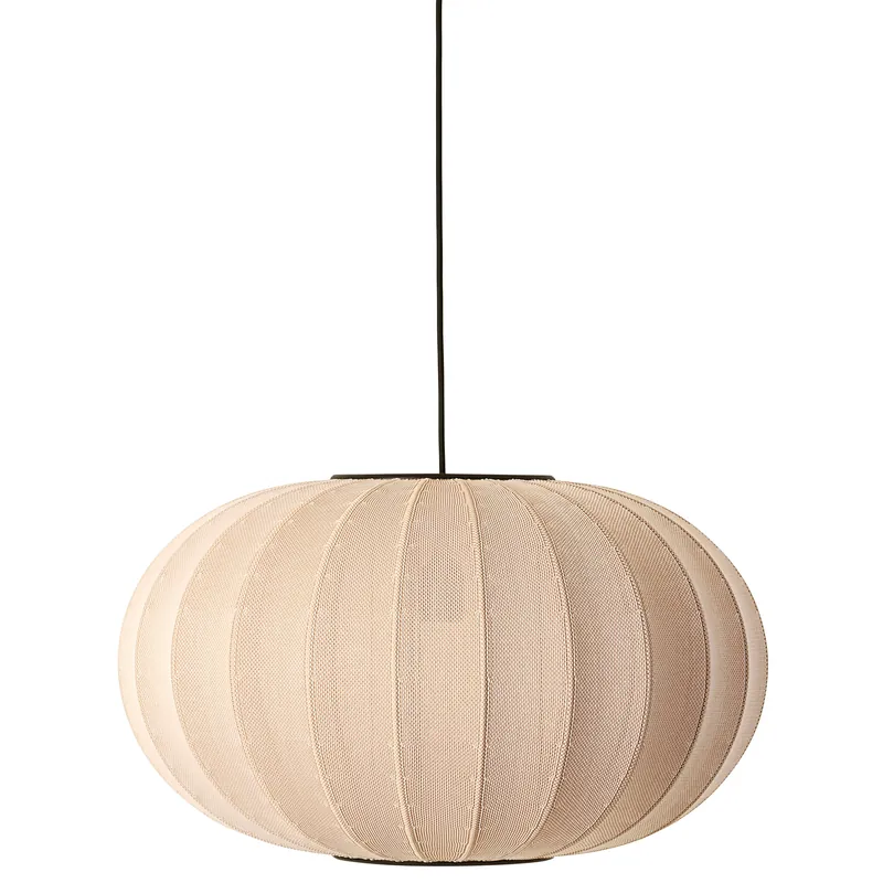 Rabatt Knit-Wit LED Pendel Oval Ø57 cm, Sand Stone