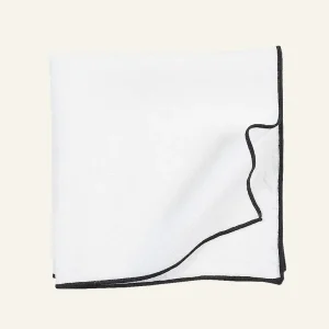 Handla nu Linneservett  vit - 47x47 cm