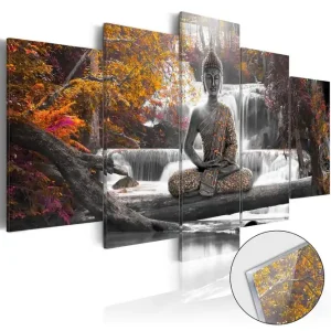 Tavla På Akryl Autumnal Buddha 100x50 - Inredning & dekor Erbjudandepris