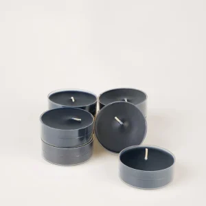 Stora värmeljus svart - 6x2 cm Reapris