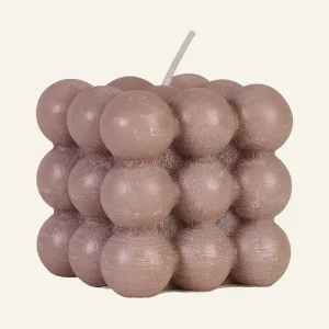 risnedsättning Prydnadsljus beige - 6,2x6,2x5,8 cm