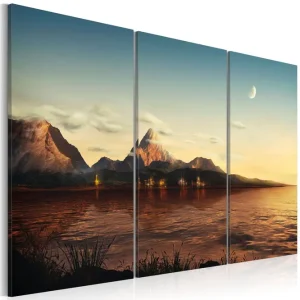 Tavla Varm Kväll Fjällen 120x80 - Inredning & dekor Rabatter