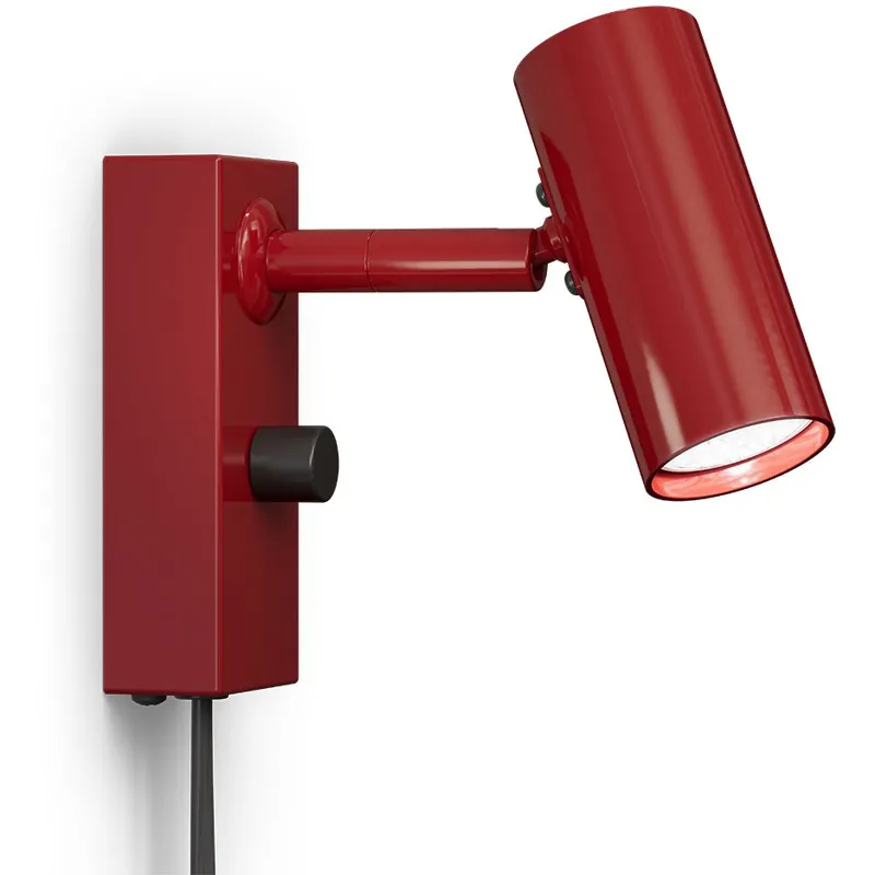 Lägg i varukorgen Cato Vägglampa, Rubinröd / Mattsvart