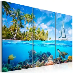Billig Tavla Sunny Holidays 60x40 - Inredning & dekor