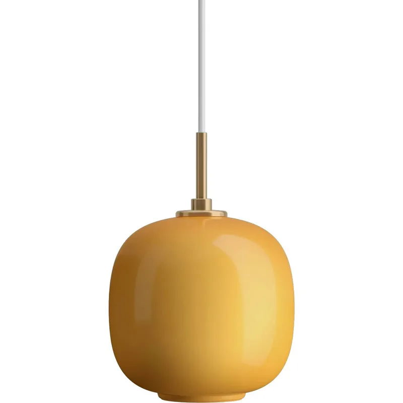 VL45 Radiohus Pendel 175 mm, Mässing / Glossy Amber Snabb frakt