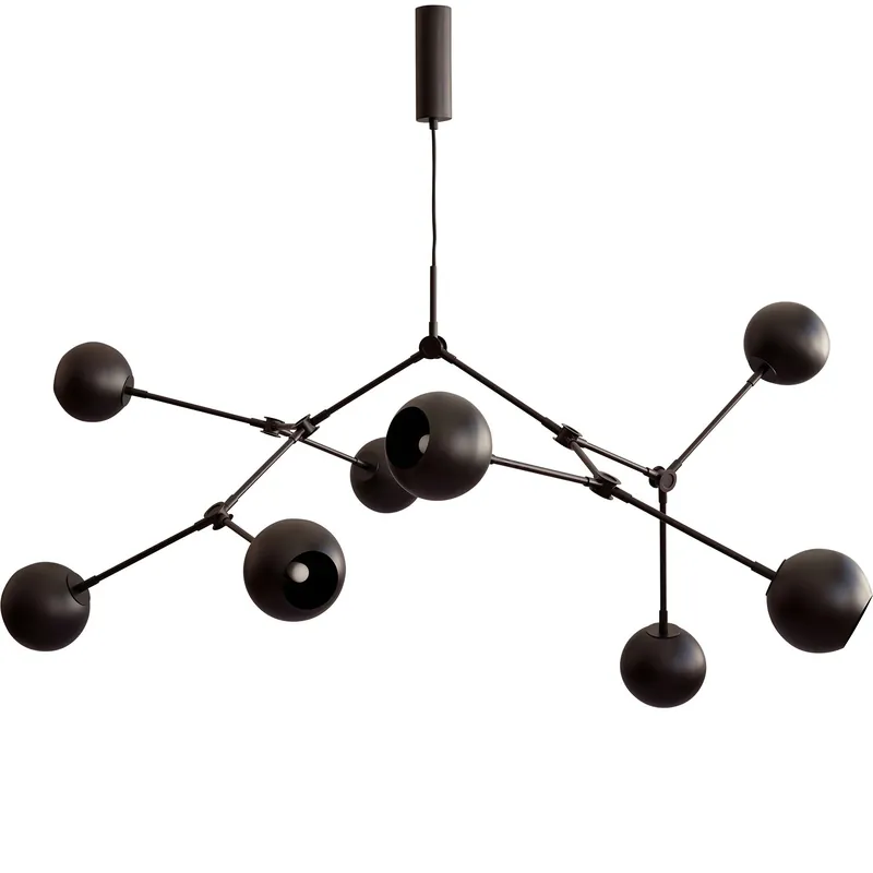 Erbjudande Drop Globe Pendel 150 cm, Burned Black