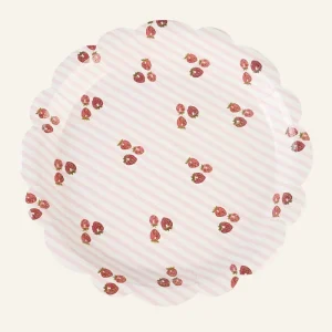 Papperstallrik 8pk multi/rosa - ø22,5 cm Begränsat erbjudande