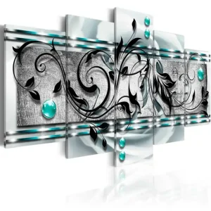 Tavla Turquoise Ambivalence 200x100 - Inredning & dekor Köp nu