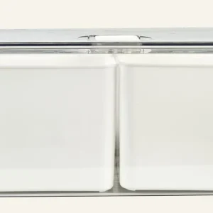 Förvaringslåda offwhite - 21x32,5x15,5 cm Rea