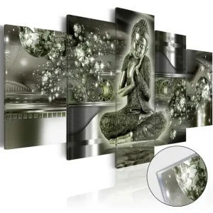 Billigare Tavla På Akryl Emerald Buddha 100x50 - Inredning & dekor