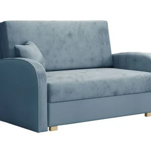 Outlet Denegal 2-sits Bäddsoffa Light Blue/Dark Blue - Möbler