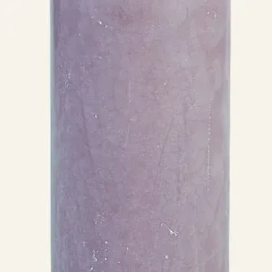 Blockljus mörklila - 6,8x15 cm Expressleverans