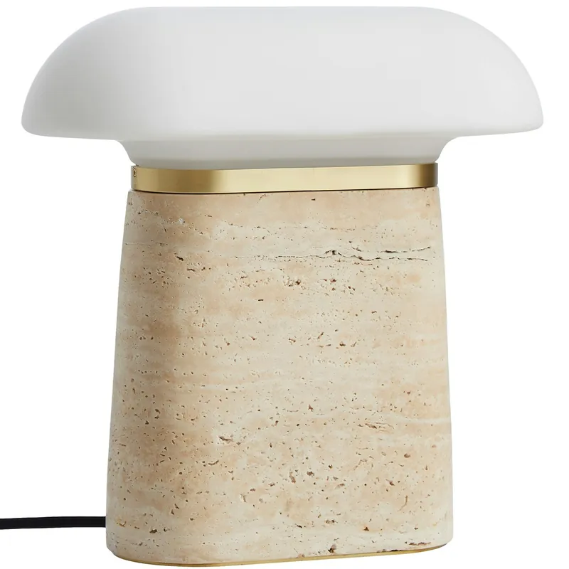 Rabatt Nova Bordslampa, Ivory Travertin