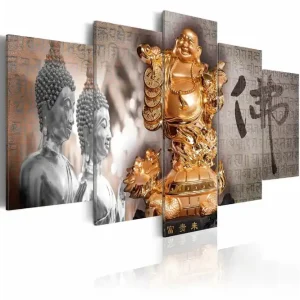 Tavla Smile To Buddha! 100x50 - Inredning & dekor Säker betalning