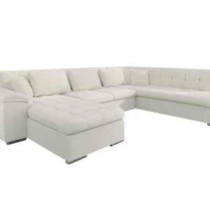 Begränsat antal Sakri 5-sits Hörnbäddsoffa White - Möbler
