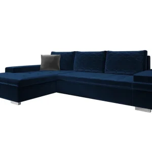 Naoma 3-sits Hörnbäddsoffa Dark blue - Möbler Rea