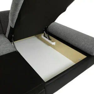 Kintore 5-sits Hörnbäddsoffa Dark grey - Möbler Billigare