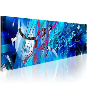 Tavla Turquoise Regn 120x40 - Inredning & dekor Premium