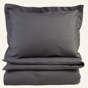 Endast denna vecka Påslakanset i percale mörkgrå - 150x210 cm