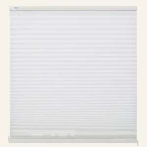 Kundfavorit Ljusfiltrerande plisségardin vit - 90x160 cm
