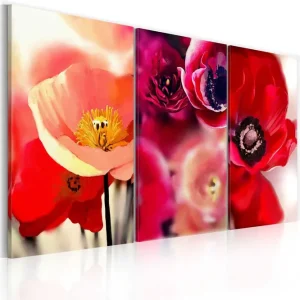 Tavla Vallmo Tre Perspektiv 120x80 - Inredning & dekor Lågt pris