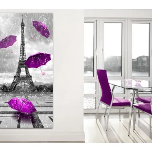 Tavla Paris: Purple Umbrellas 60x120 - Inredning & dekor Bästa pris