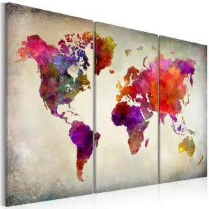 Tavla World Mosaic Of Colours 90x60 - Inredning & dekor Bästa pris