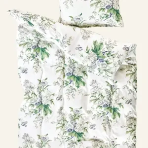 Påslakanset i satin multi/blå - 150x210 cm Lågt pris