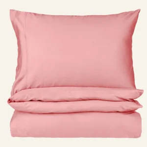Påslakanset i satin ökenrosa - 230x220 cm Snabb frakt