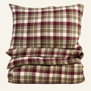 Påslakanset i garnfärgad flanell multi - 230x220 cm Begränsat antal