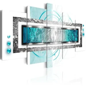 Tavla Turquoise Blizzard 200x100 - Inredning & dekor Erbjudande