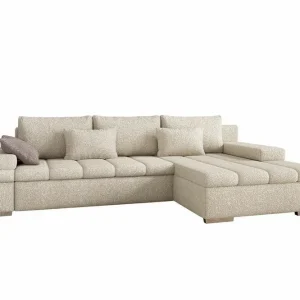 Naoma 3-sits Hörnbäddsoffa Beige - Möbler Lågt pris