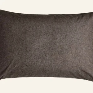 Extra rabatt Örngott i garnfärgad bomull brun - 50x60 cm