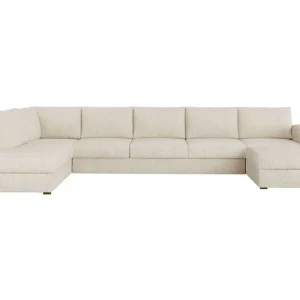 Begränsat antal Kintore 6-sits Hörnbäddsoffa Beige/Light beige - Möbler