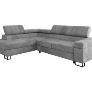 Billig Kintore 3-sits Hörnbäddsoffa Ljusgrå - Möbler
