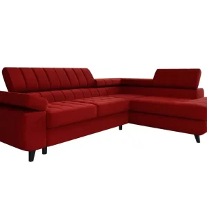 Extra rabatt Kintore 3-sits Hörnbäddsoffa Red - Möbler