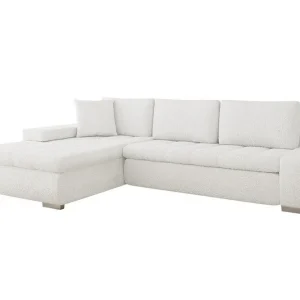 Kampanj Cerys 3-sits Hörnbäddsoffa White - Möbler